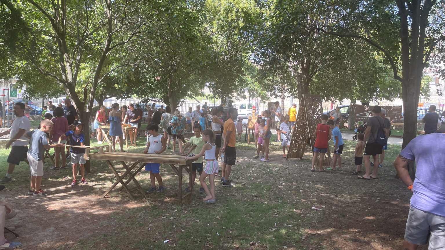 Juegos de madera Izarón · Fiestas patronales